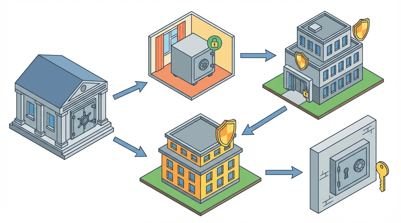 Schéma comparatif des principales solutions de stockage pour investisseurs.