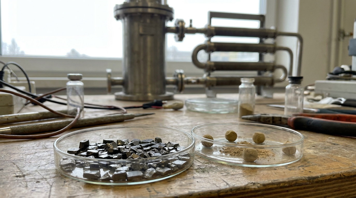 Magnet-metal bottleneck and material handling