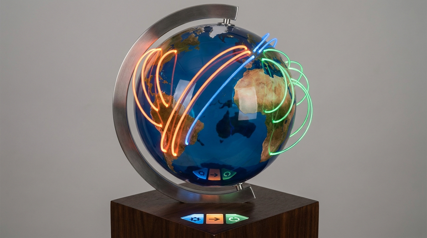 Conceptual visualization of geographic concentration and bottlenecks.