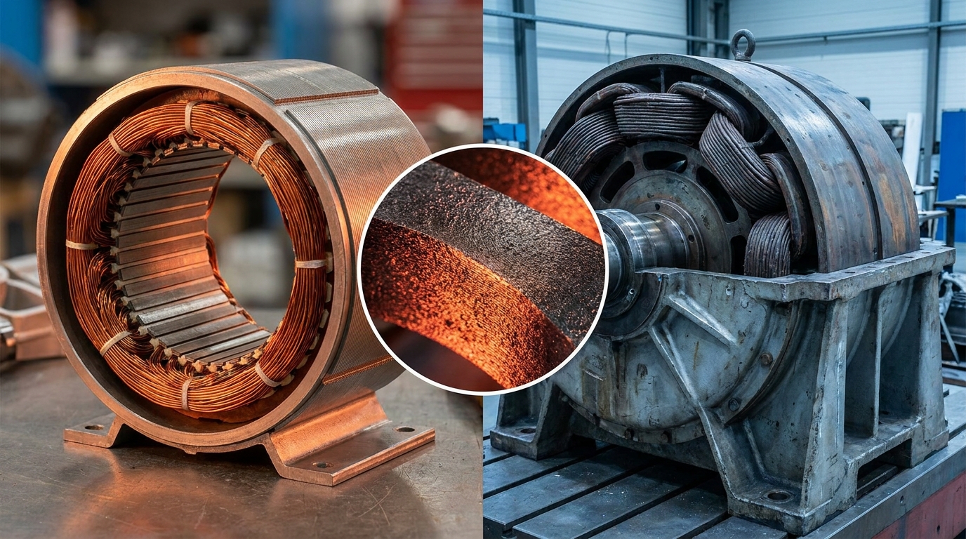 Visual comparison of how Dy/Tb magnets operate under high-temperature conditions in EV and wind systems.