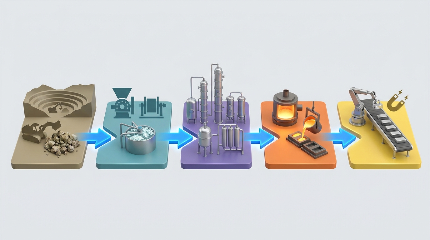 US and EU Rare Earth Projects: A Supply-Chain Risk Framework for Reading Mine-to-Magnet