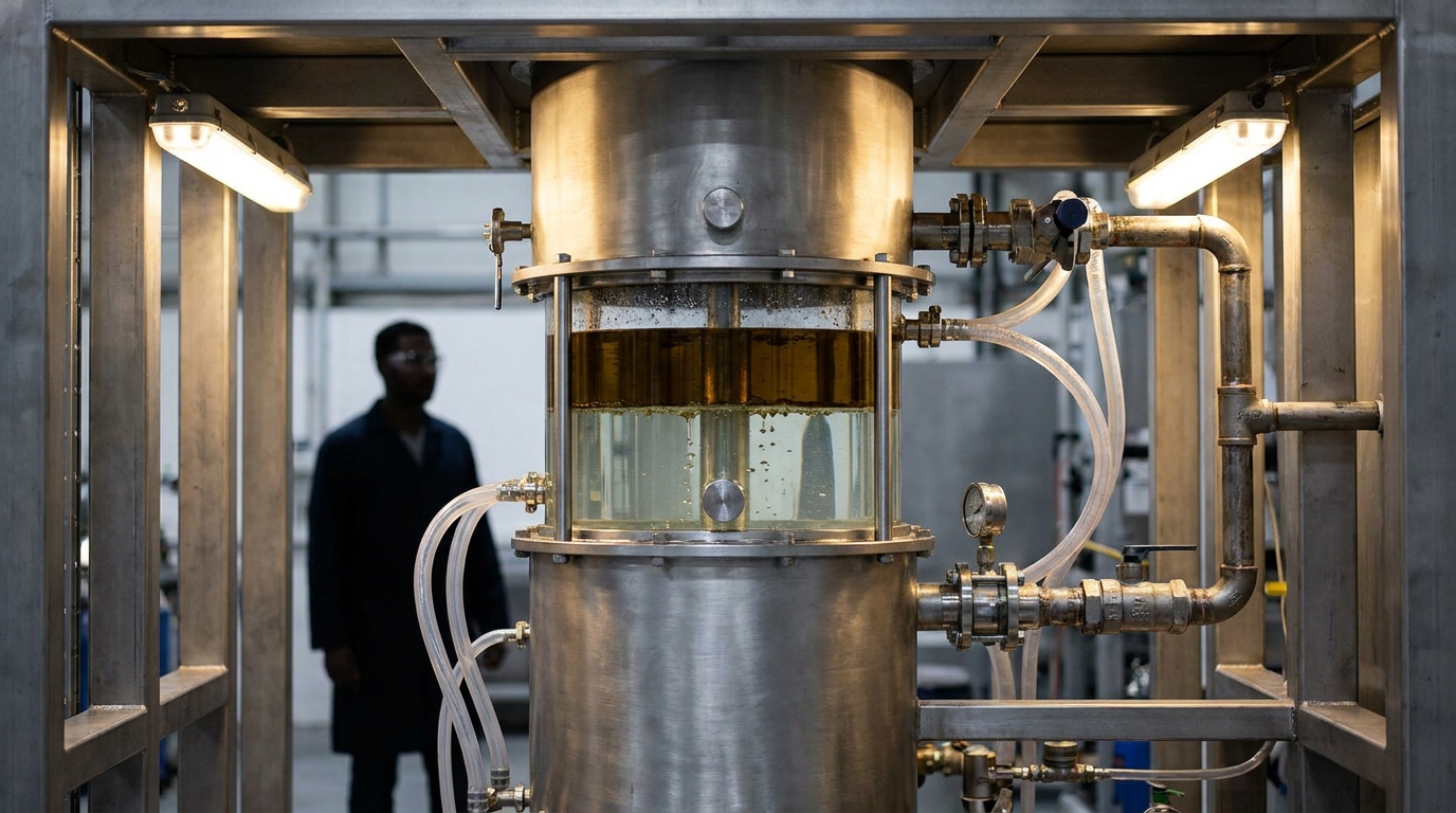 Solvent extraction separation bottleneck visualization