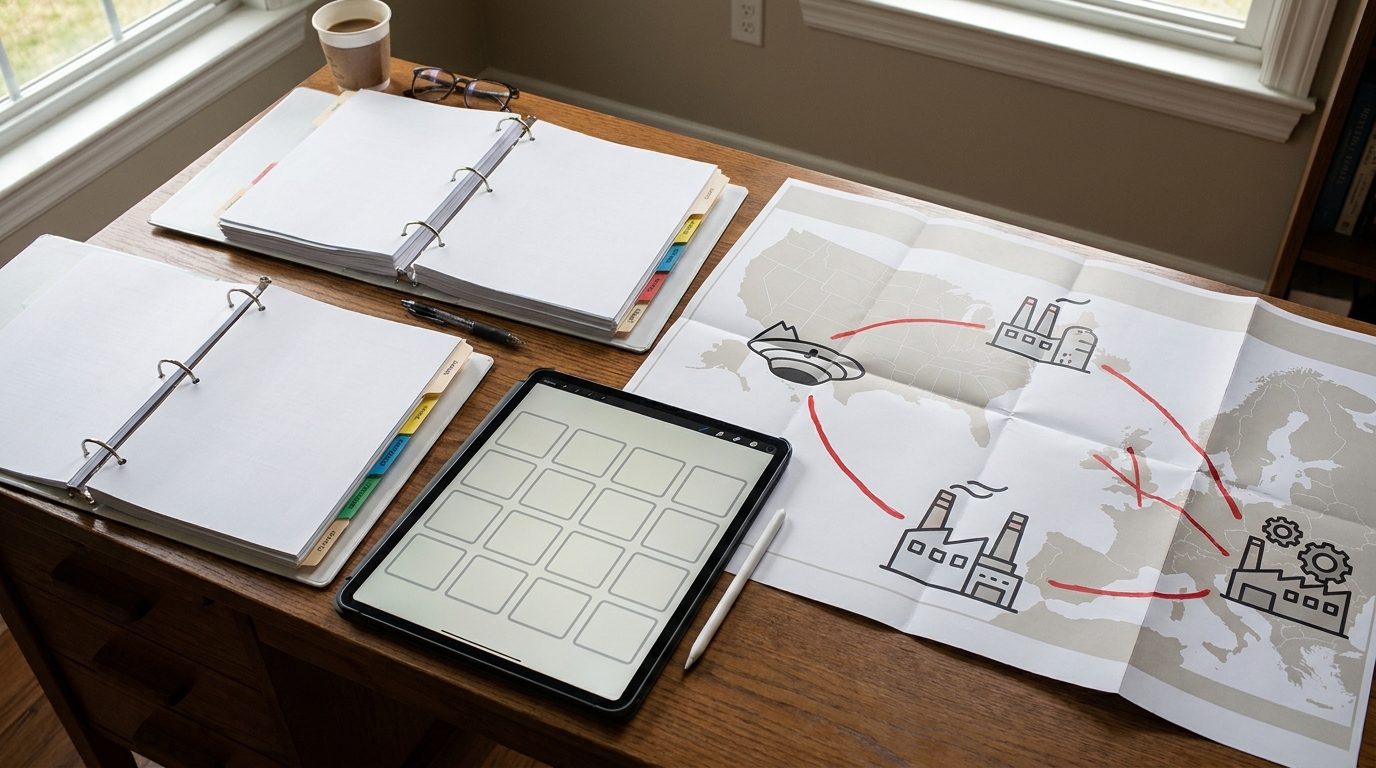 Investor due-diligence planning visual.