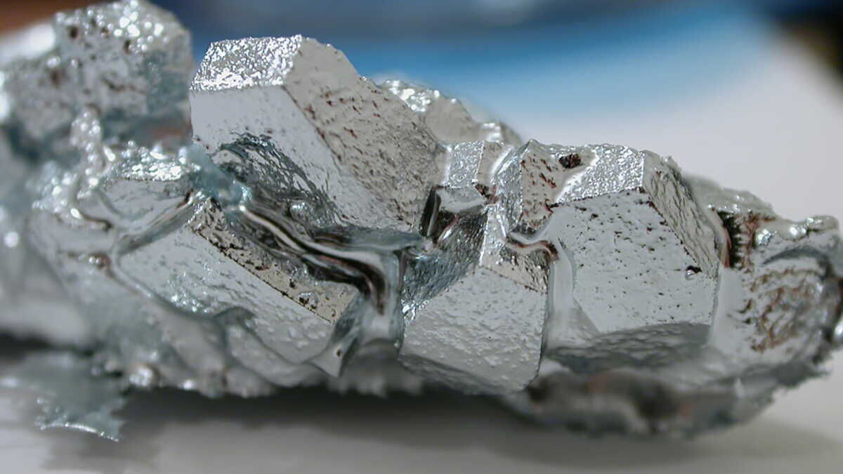 Specimen of metallic gallium